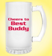 Froasted Beer Mug- Cheers to Best Buddy