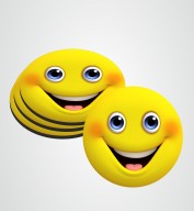 Customize Coaster with Smiley image