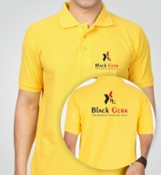 Basic Yellow Spun Matte Collar T-shirt (170gsm)