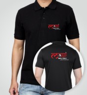 Basic Black Spun Matte Collar T-shirt (170gsm)