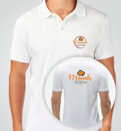 Basic White Spun Matte Collar T-shirt (170gsm)