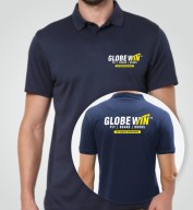 Basic Navy Blue Spun Matte Collar T-shirt (170gsm)