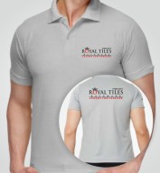 Basic Grey Spun Matte Collar T-shirt (170gsm)