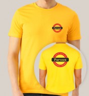 Yellow Round Neck Dri-Fit T-shirt (160gsm)