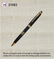 Black with Golden Metal Pen with Stylus-21083
