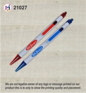 Elegant White Plastic Pen- 21027