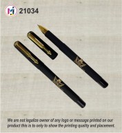 Black Peremium Pen with Golden Priting- 21034