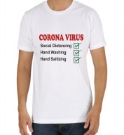 Unisex-Social Distancing White Round Neck Dri-Fit Tshirt