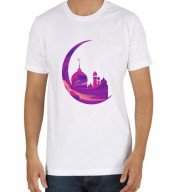 Unisex- Allah White Round Neck Dri-Fit Tshirt