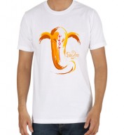 Unisex- Lord Ganesh White Round Neck Dri-Fit Tshirt
