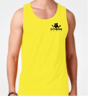 Customized Yellow Gym Sando