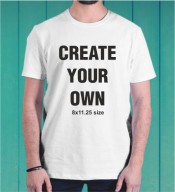Create your own White Round Neck Dri-Fit Tshirt -001C