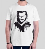 Unisex Super Heros  White Round Neck Dri-Fit Tshirt