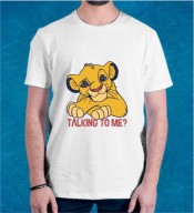 Unisex Cute Cartoon White Round Neck Dri-Fit Tshirt