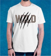Unisex Wild White Round Neck Dri-Fit Tshirt
