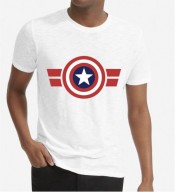 Unisex Super Heros  White Round Neck Dri-Fit Tshirt