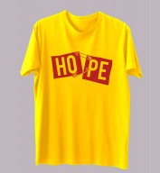 Unisex- Hope Yellow Round Neck Dri-Fit Tshirt