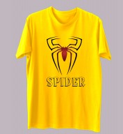 Unisex- Spider Yellow Round Neck Dri-Fit Tshirt