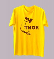 Unisex- Thor Yellow Round Neck Dri-Fit Tshirt