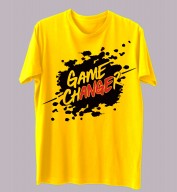 Unisex- Game Changer Yellow Round Neck Dri-Fit Tshirt