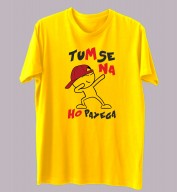 Unisex- Tumse Na Ho Payega Yellow Round Neck Dri-Fit Tshirt