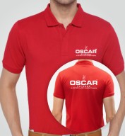 Superior Red Spun Matte Collar T-shirt (200gsm)