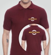 Superior Maroon Spun Matte Collar T-shirt (200gsm)