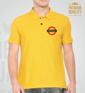 Premium Yellow Spun Matte Collar T-Shirt (220gsm)