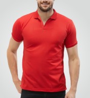 Premium Red Spun Matte Collar T-Shirt (220gsm)