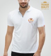 Premium White Spun Matte Collar T-Shirt (220gsm)