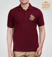 Premium Maroon Spun Matte Collar T-Shirt (220gsm)