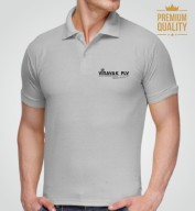 Premium Grey Spun Matte Collar T-Shirt (220gsm)