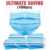 Pack of 1000- 3 Ply Disposable Surgical Mask