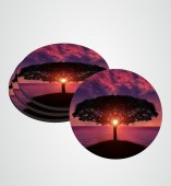 Customize Coaster with Tree image