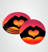 Customize Coaster with Heart image