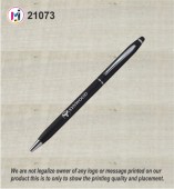 Black Metal Pen with Stylus-21073