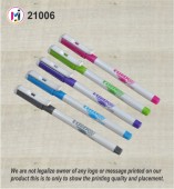 White Pen with Multi Color Caps- 21006