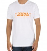 Unisex-Corona Warriors White Round Neck Dri-Fit Tshirt