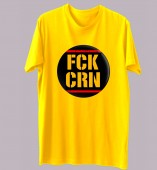 Unisex-Fuck Corona Yellow Round Neck Dri-Fit Tshirt