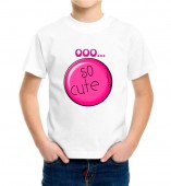 Kids-So Cute White Round Neck Dri Fit T-shirt