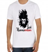 Unisex- Jai Hanuman White Round Neck Dri-Fit Tshirt