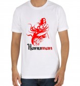 Unisex- Hanuman White Round Neck Dri-Fit Tshirt