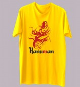 Unisex- Hanuman Yellow Round Neck Dri-Fit Tshirt