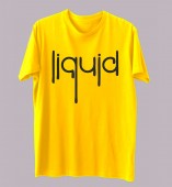 Unisex Typography Yellow Round Neck Dri-Fit Tshirt
