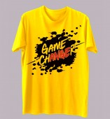Unisex- Game Changer Yellow Round Neck Dri-Fit Tshirt