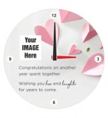 Ist Anniversary Template Wooden Clock