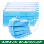 Disposable Mask With Ultrasonic Sealed Ear Loop